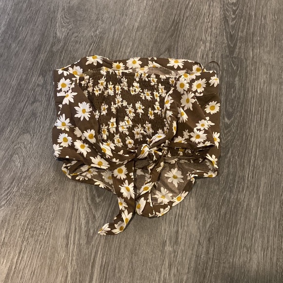 Strapless crop top - Picture 2 of 3